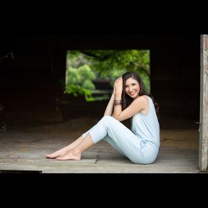 Cloth & stone Anthropologie chambray jumpsuit